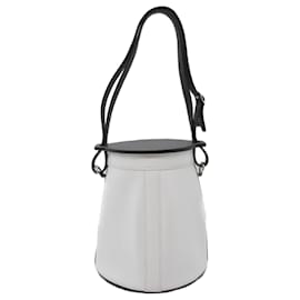 Hermès-Hermès White Epsom Farming Basket Bag-Other,Dark grey