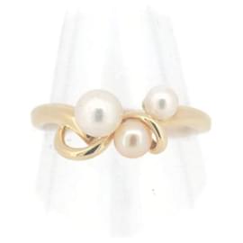 Tasaki-Tasaki 18K Pearl Ring Metal Ring in Excellent condition-Other