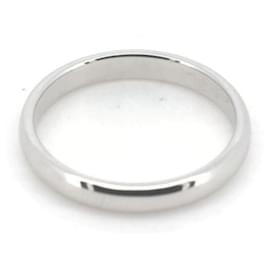 Tiffany & Co-Tiffany & Co. PT950 Classic Wedding Ring Size 15 in Great Condition-Silvery