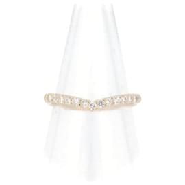 & Other Stories-Gebrauchter Vendome Aoyama Diamantring 0,24CT K18YG 9 in gutem Zustand-Golden