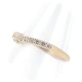 & Other Stories-Other 18K Diamond Curved Ring  Metal Ring in Excellent condition-Other