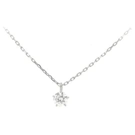 & Other Stories-Other Platinum Diamond Necklace  Metal Necklace in Excellent condition-Other