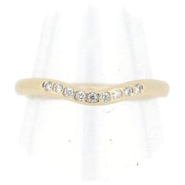 Tiffany & Co-18K  Elsa Peretti Diamond Wedding Band in Great Condition-Golden