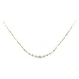 & Other Stories-Other 18K Floral Diamond Necklace  Metal Necklace in Excellent condition-Other