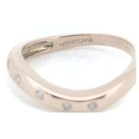 & Other Stories-Pre-owned Vendome Aoyama Diamond Ring K18PG 12 in Great Condition-Golden