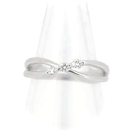 Tasaki-Tasaki 18K Diamond Infinity Ring  Metal Ring in Excellent condition-Other