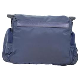 Prada-PRADA Shoulder Bag Nylon Blue Auth 74963-Blue