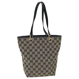 Gucci-GUCCI Borsa tote in tela GG Beige 002 1099 Auth 74982-Beige