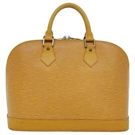 Louis Vuitton-LOUIS VUITTON Sac à main Epi Alma Tassili Jaune M52149 Auth LV 74249-Autre