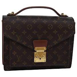 Louis Vuitton-LOUIS VUITTON Monogram Monceau Hand Bag 2way M51185 LV Auth 75028-Monogram