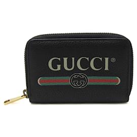 Gucci-Logo Gucci imprimé-Noir
