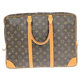 Louis Vuitton-Louis Vuitton Porte Documents Voyage-Brown