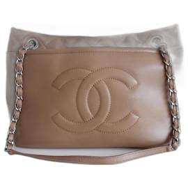 Chanel-Chanel beige shopping bag-Beige