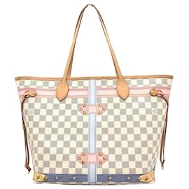 Louis Vuitton-Louis Vuitton Neverfull MM-Blanco