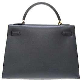 Hermès-Hermès Kelly 32-Navy blue