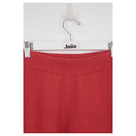 Alanui-Straight wool pants-Red