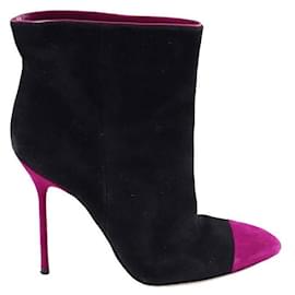 Sergio Rossi-Suede boots-Black