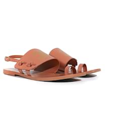 Chanel-CHANEL Sandals Slingback-Brown