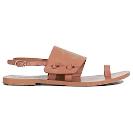 Chanel-CHANEL Sandals Slingback-Brown