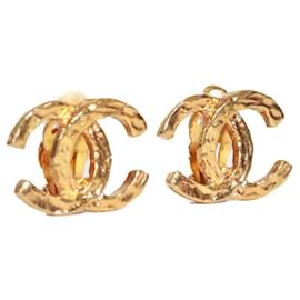 Chanel-CHANEL Earrings CC-Golden