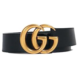 Gucci-GUCCI Belts GG Buckle-Black