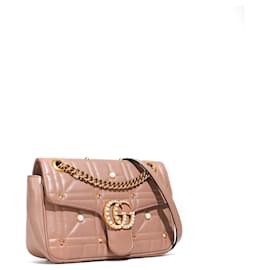 Gucci-GUCCI Handbags Pearly GG Marmont-Pink
