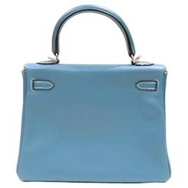 Hermès-Hermès Kelly 25-Bleu