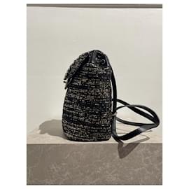 Chanel-CHANEL Mochilas T. Tela-Negro