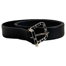 Chanel-CHANEL  Belts T.cm 85 Leather-Black
