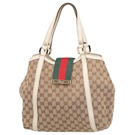 Gucci-GUCCI Handtaschen Stoff-Beige