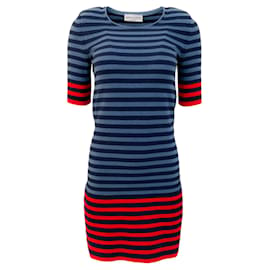 Autre Marque-Sonia Rykiel Robe Rayée Rouge / Bleue-Bleu