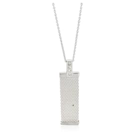 Tiffany & Co-Tiffany & Co. Somerset Mesh-Anhänger aus Sterlingsilber, 0,04 Karat-Andere