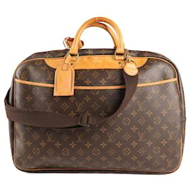 Louis Vuitton-Louis Vuitton Monogram Alize 2 Poches 24H Travel Bag M41399-Brown