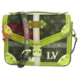Louis Vuitton-Louis Vuitton Monograma Verão Tronco Pochette Metis M43628-Multicor