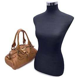 Chloé-Beige Tan Leather Paddington Bag Tote Satchel Handbag-Beige