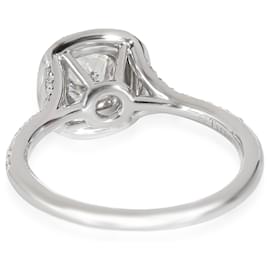 Tiffany & Co-Tiffany & Co. Soleste Engagement Ring in Platinum G VS1 1.04 CTW-Silvery,Metallic