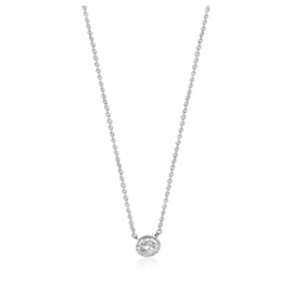 Tiffany & Co-Tiffany & Co. Soleste Diamond Pendant in  Platinum 0.16 CTW-Silvery,Metallic