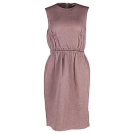 Bottega Veneta-Bottega Veneta Sleeveless Dress in Mauve Wool-Other,Purple