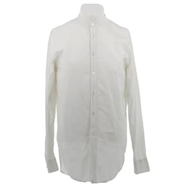 Acne-ACNE STUDIOS Chemises T.International L Coton-Blanc