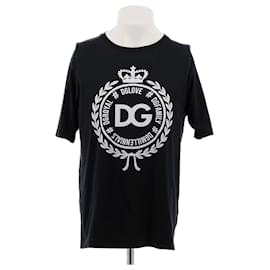 Dolce & Gabbana-DOLCE & GABBANA T-shirts T.International M Coton-Bleu Marine