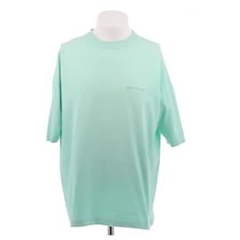 Balenciaga-BALENCIAGA  T-shirts T.International L Cotton-Turquoise