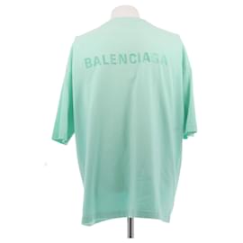 Balenciaga-BALENCIAGA T-Shirts T.International L Baumwolle-Türkis