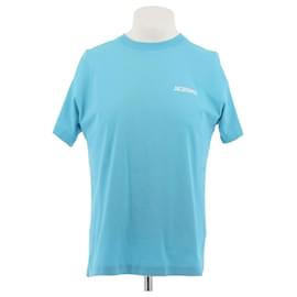 Jacquemus-JACQUEMUS  T-shirts T.International L Cotton-Blue