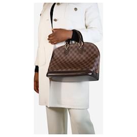 Louis Vuitton-Bolso marrón 2009 PM Alma Damier Ebene Monogram-Castaño