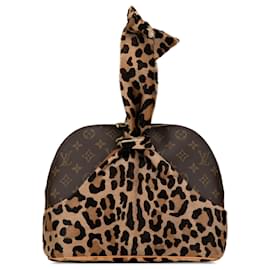 Louis Vuitton-Louis Vuitton Brown Azzedine Alaia Monogram Leopard Alma-Brown