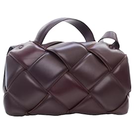 Bottega Veneta-Bottega Veneta Bolso rojo maxi intrecciato acolchado con asa superior-Roja,Otro