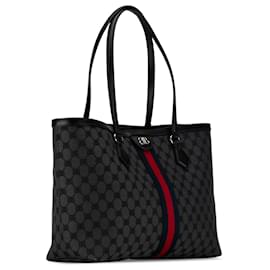 Balenciaga-Balenciaga Black The Hacker Project Medium BB Supreme Ophidia Tote-Black