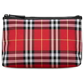 Burberry-Burberry - Rotes Etui mit House Check-Muster-Rot