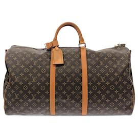 Louis Vuitton-Louis Vuitton Keepall Bandouliere 60 mit Monogramm in Braun-Braun