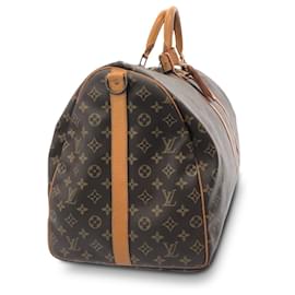 Louis Vuitton-Louis Vuitton Keepall Bandouliere 60 mit Monogramm in Braun-Braun